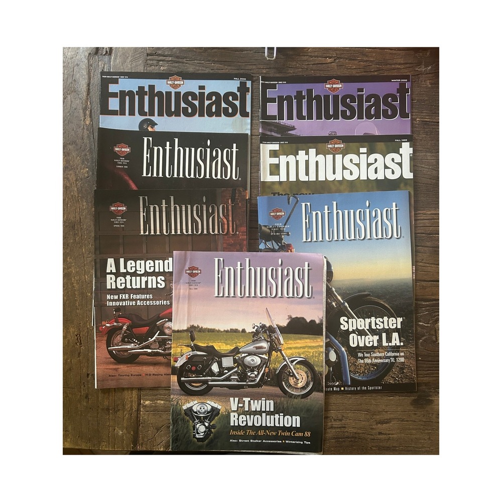 Harley-Davidson Enthusiast Magazine Lot 8 Issue 88-2000 Softail Sportster V-Twin